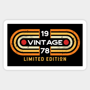 Vintage 1978 | Retro Video Game Style Sticker